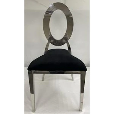 Стул «Элемент» серебро, черный бархат - изображение 3
