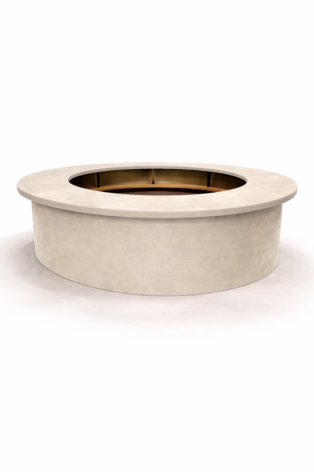 Барная стойка круглая обивка светло-бежевый бархат