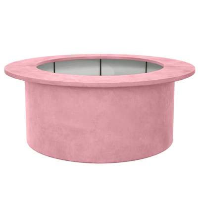 Барная стойка "Луна" 360 пепельно-розовый бархат