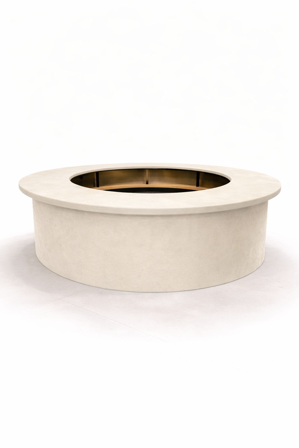 Барная стойка круглая обивка бежевая кожа