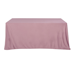 Скатерть бархат пастельно-розовая прямоугольная
