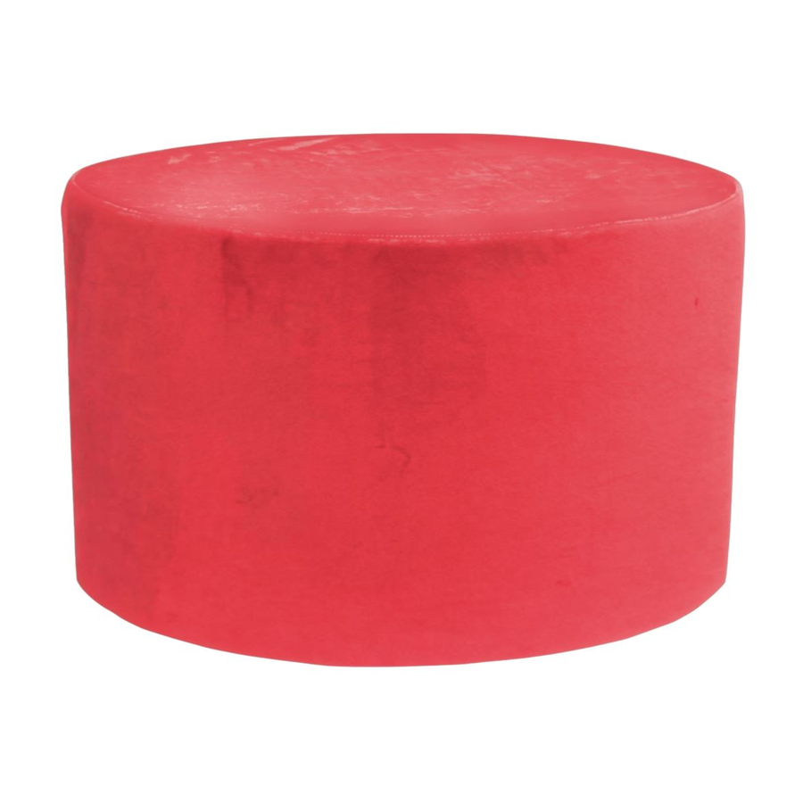 Пуф Люксор Maxi  Нежно -Алый  - Фото миниатюра 1
