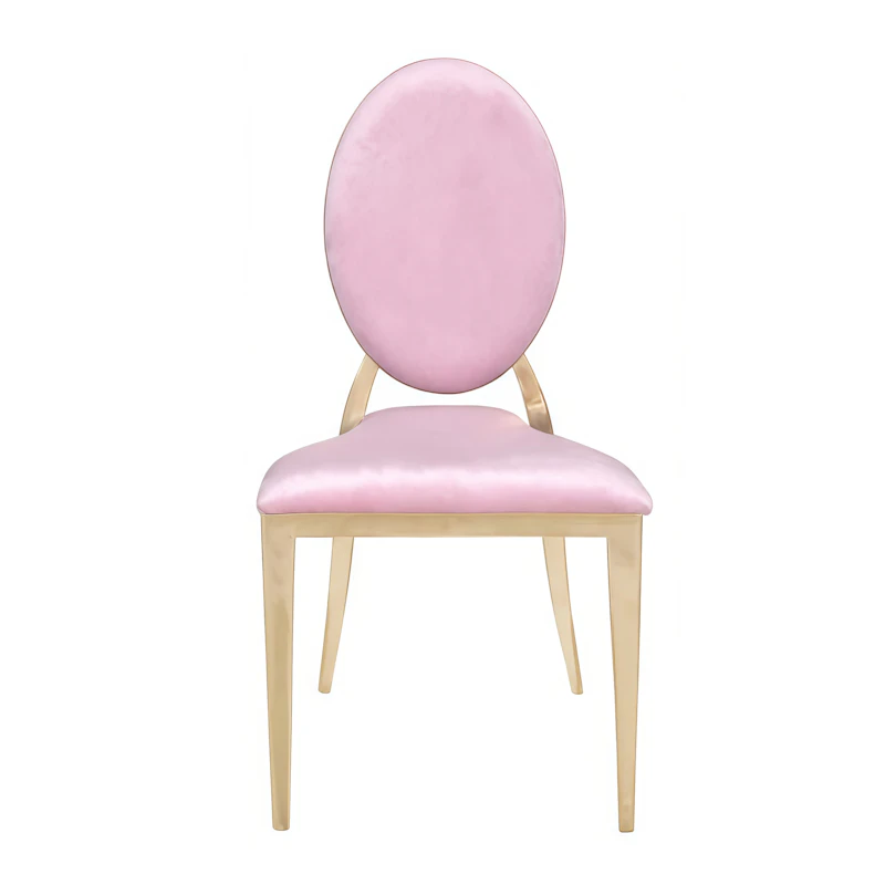 Стул «Вашингтон» золото, пепельно-розовый бархат