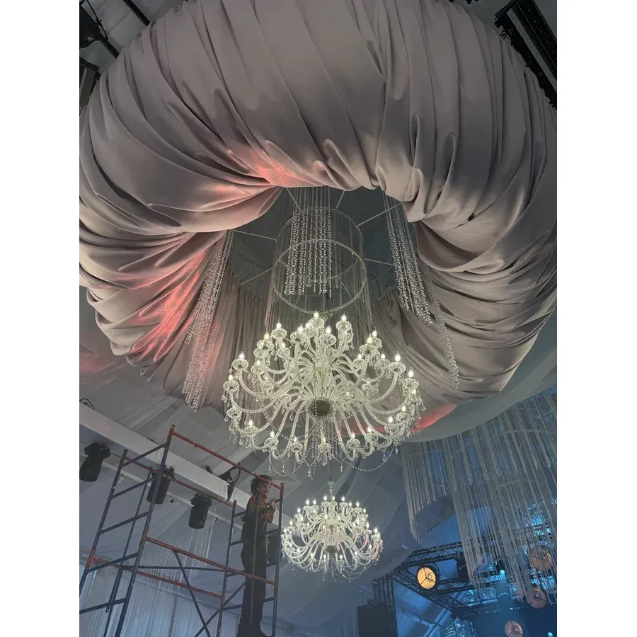 Люстра "Хрусталь" 120 см - Фото миниатюра 6