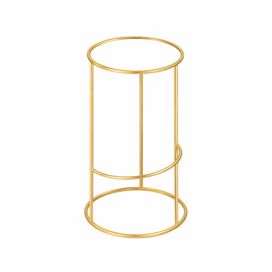 Барный стул золото, пепельно-розовый бархат - Фото миниатюра 2