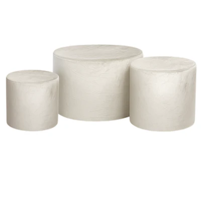 Набор пуфов Кремовый цвет - изображение 1