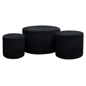 Набор пуфов Тотал блэк
