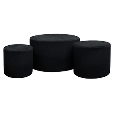 Набор пуфов Тотал блэк
 - изображение 1