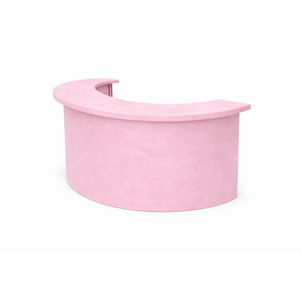 Барная стойка  "Луна" пепельно-розовый бархат - Фото 2