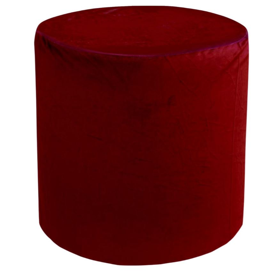 Чехол на пуф вишневый  - Фото миниатюра 1