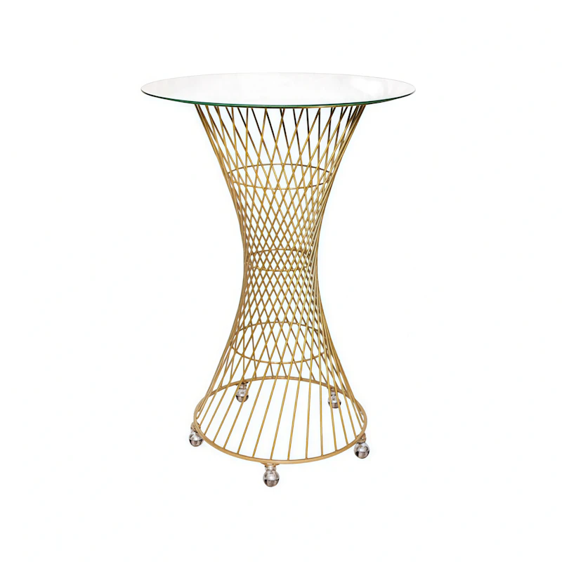 Стол для торта "Паутинка" золото