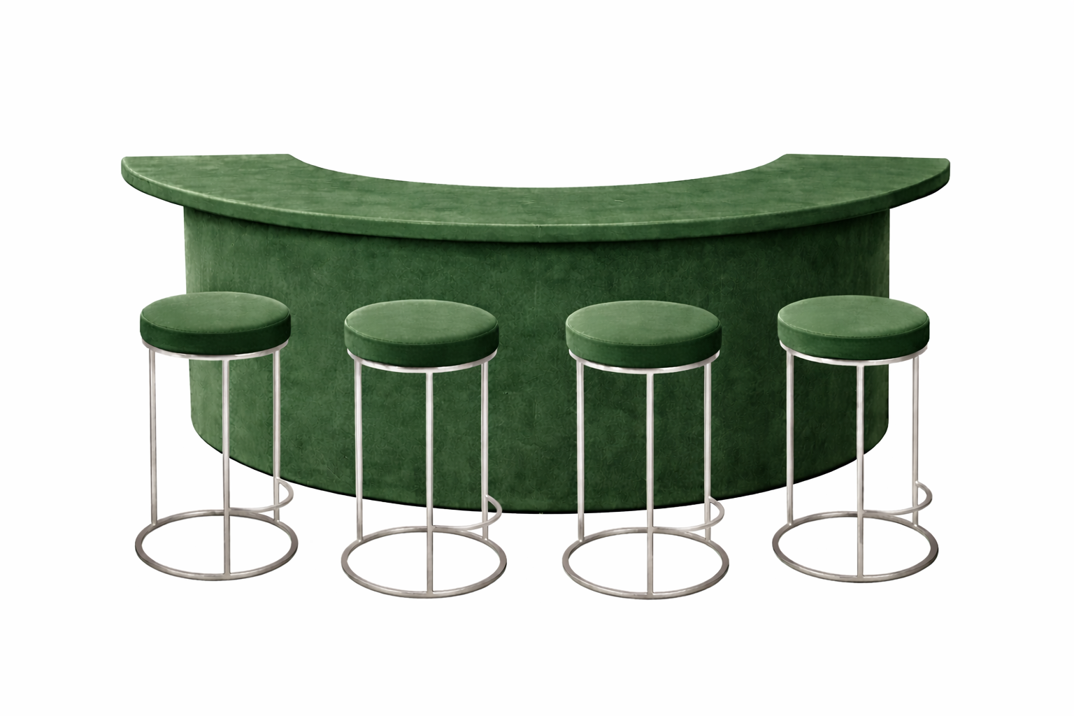 Барный комплект "Луна"  травяной бархат