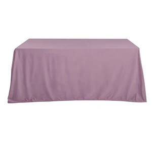 Скатерть бархат светло-лавандовая прямоугольная