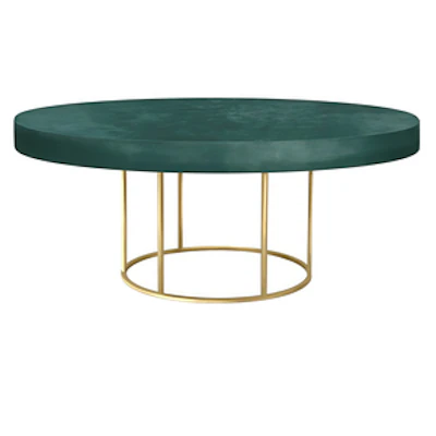 Стол "Лофт" золото изумрудный - изображение 1