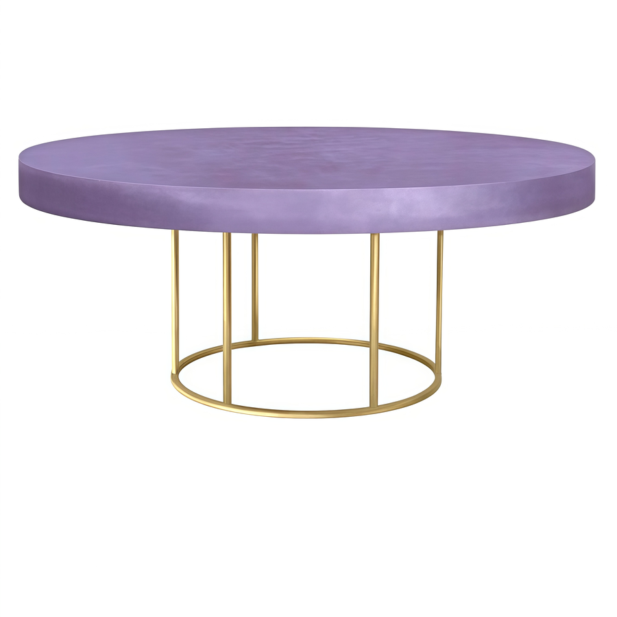 Стол "Лофт" золото лавандовый - Фото миниатюра 1