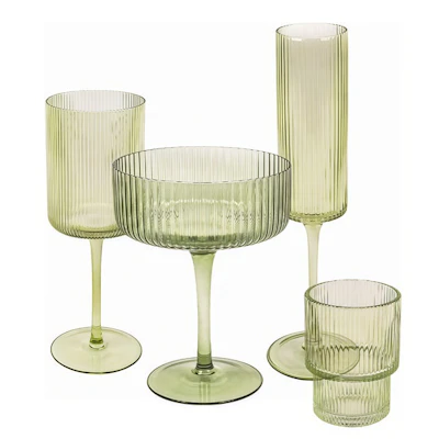 Набор из 4 бокалов "Осака" салатовый - изображение 1