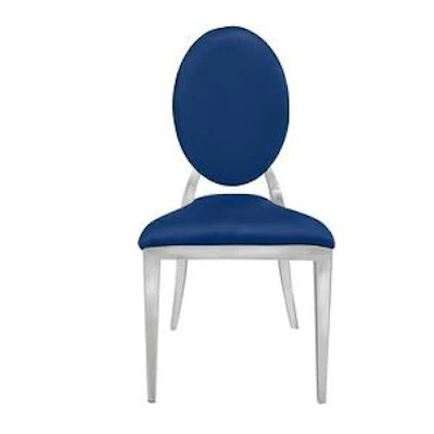 Стул «Вашингтон» серебро, чернильный бархат - изображение 2