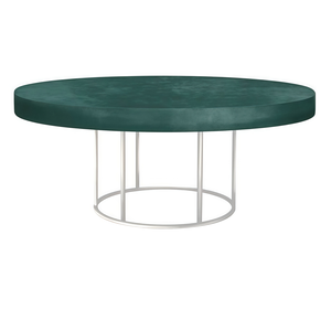 Стол "Лофт" белый изумрудный