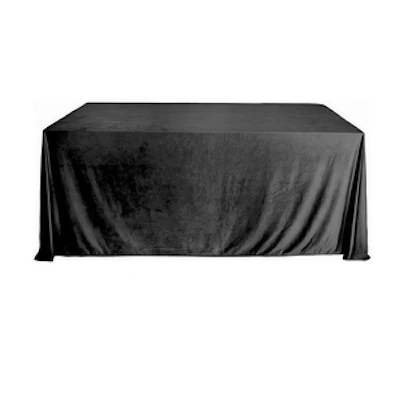 Скатерть бархат Тотал блэк прямоугольная - изображение 1