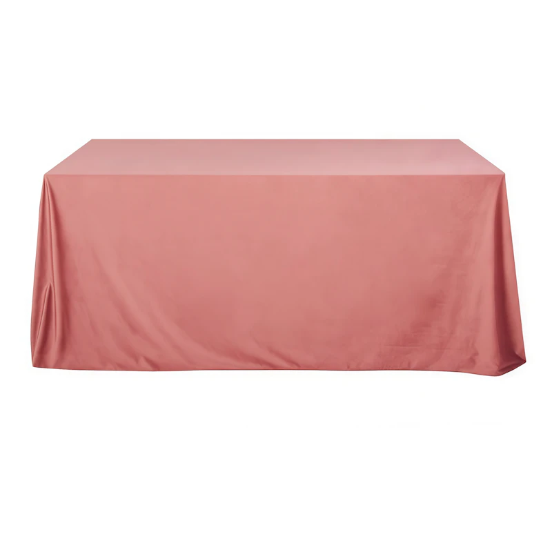 Скатерть бархат каштановая-крайола прямоугольная