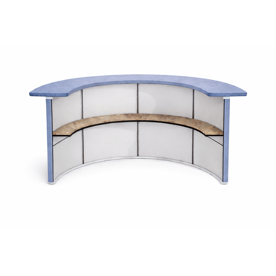 Барная стойка  "Луна" голубой бархат - Фото миниатюра 3