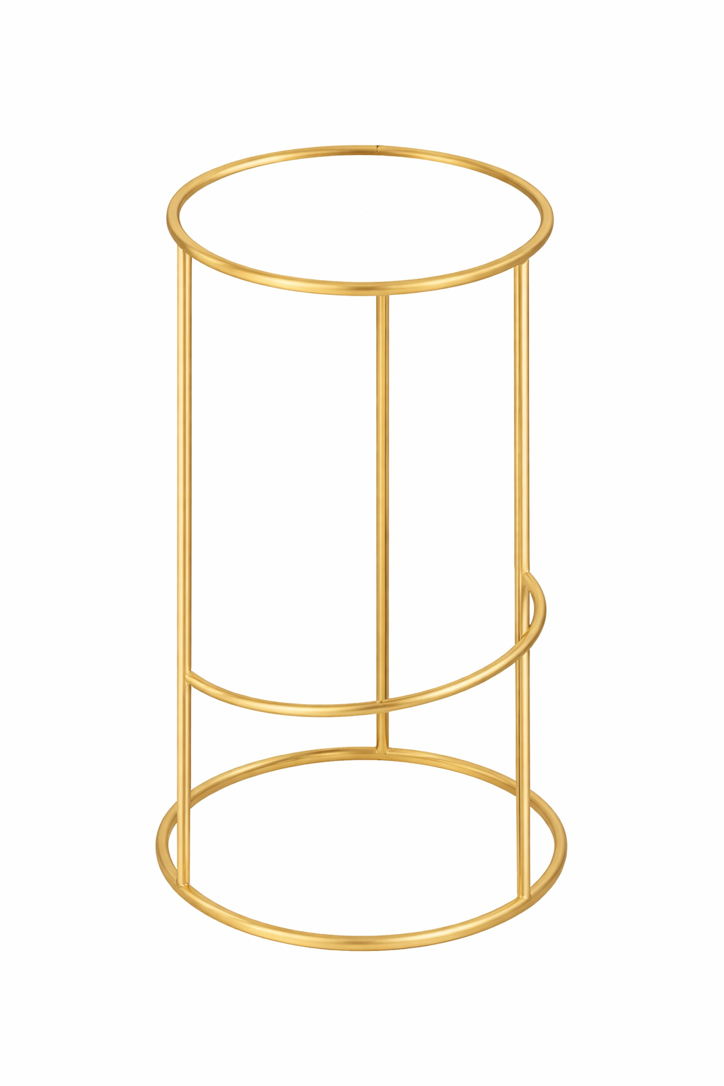 Барный стул золото, альпийский снег бархат