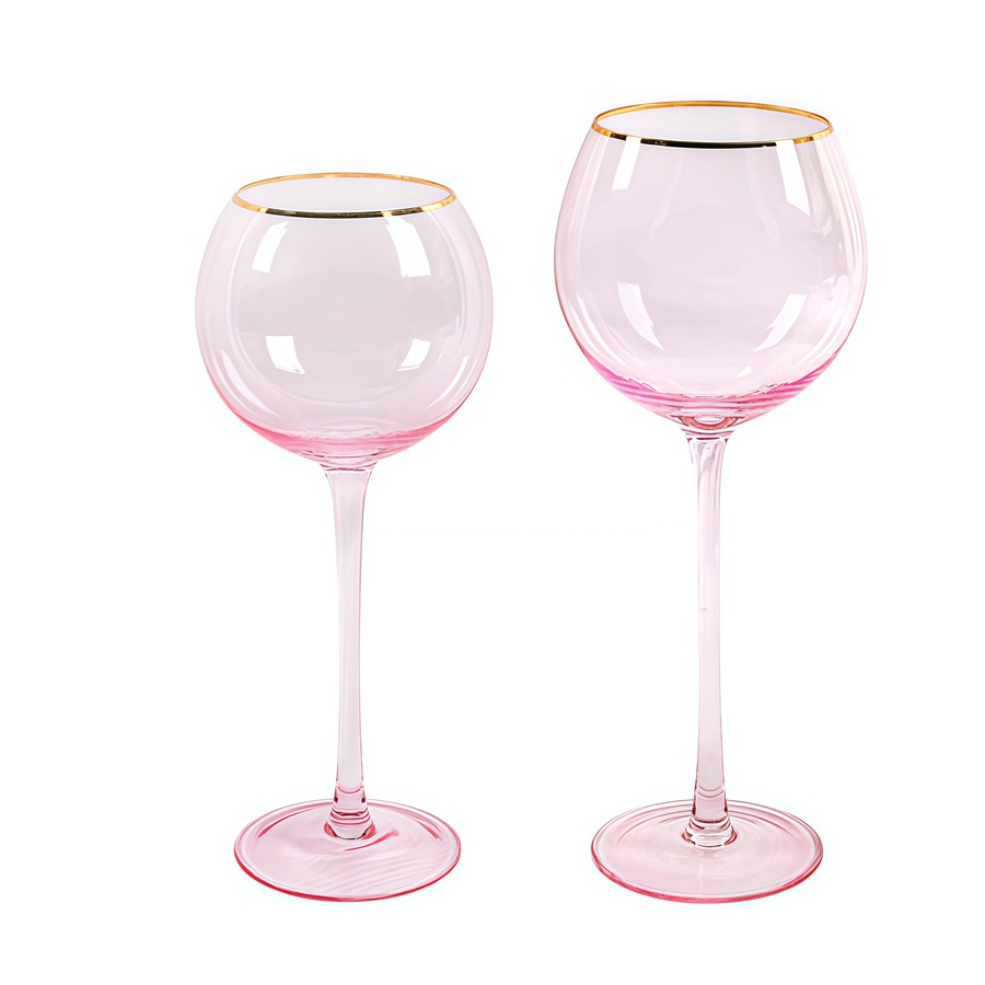 Набор бокалов "Рона" нежно-розовых - Фото миниатюра 1