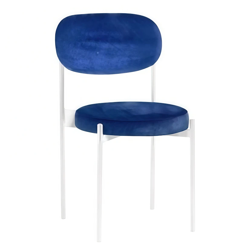 Стул Монако белый чернильный