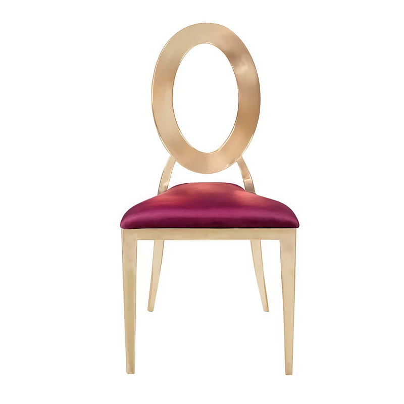 Стул «Элемент» золото, бургундский красный бархат