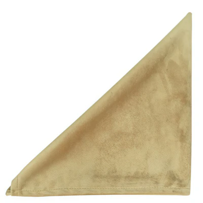 Салфетка бархатная темно-золотая