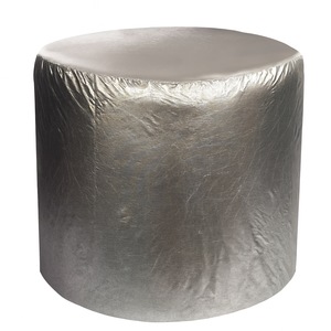 Пуф Люксор серебряный