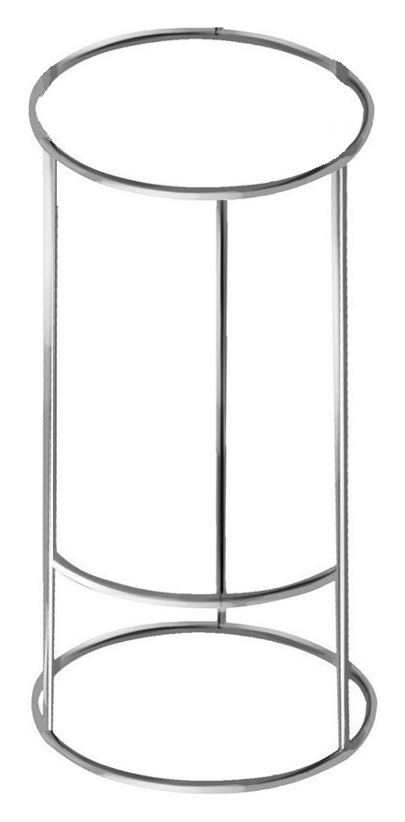 Барный стул серебро-голубой