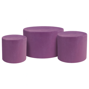 Набор пуфов   Сливовый