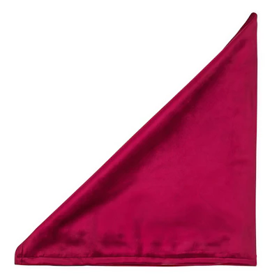 Салфетка бархатная рубиново-красная