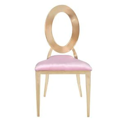 Стул «Элемент» золото, пепельно-розовый бархат - изображение 2