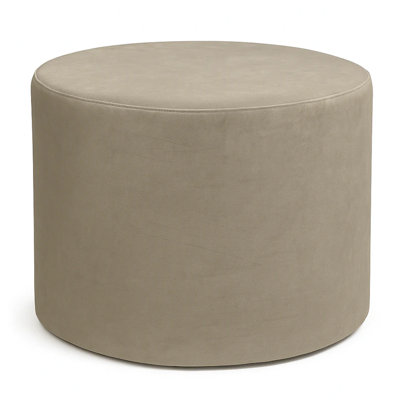 Пуф Люксор max светло-серый