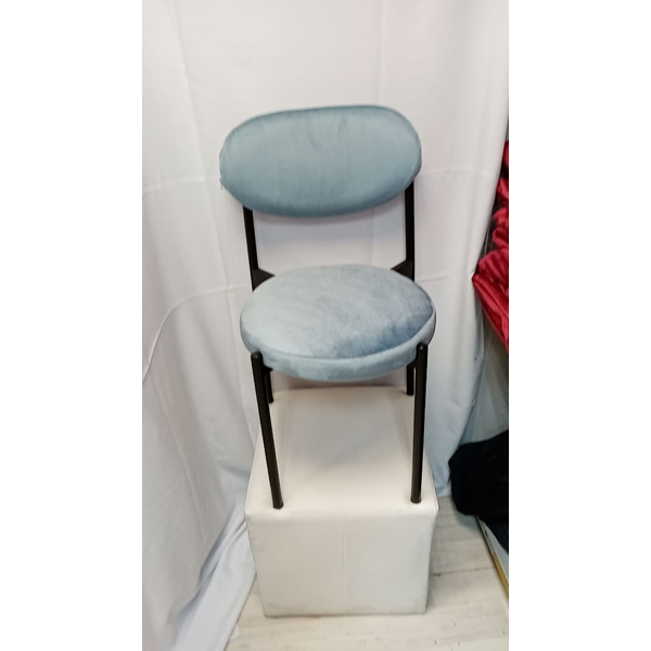 Стул Монако черный голубой - изображение 2