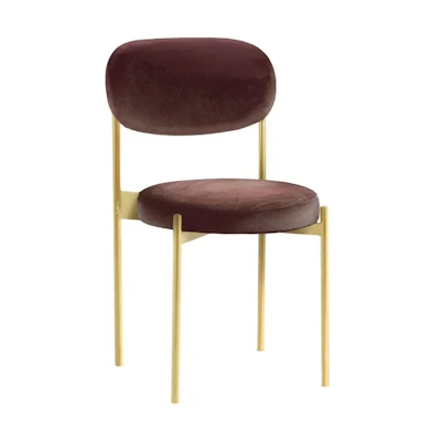 Стул Монако золото, бархат темный шоколад - изображение 1