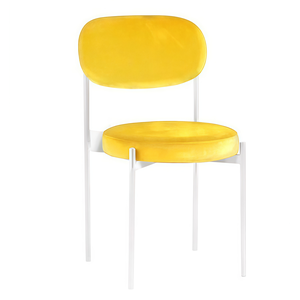Стул Монако белый лимонный