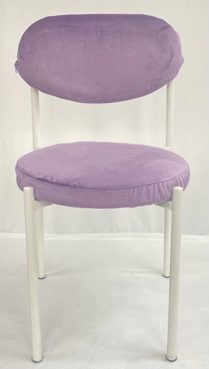 Стул Монако белый лавандовый