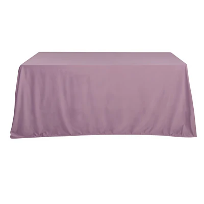 Скатерть бархат светло-лавандовая прямоугольная