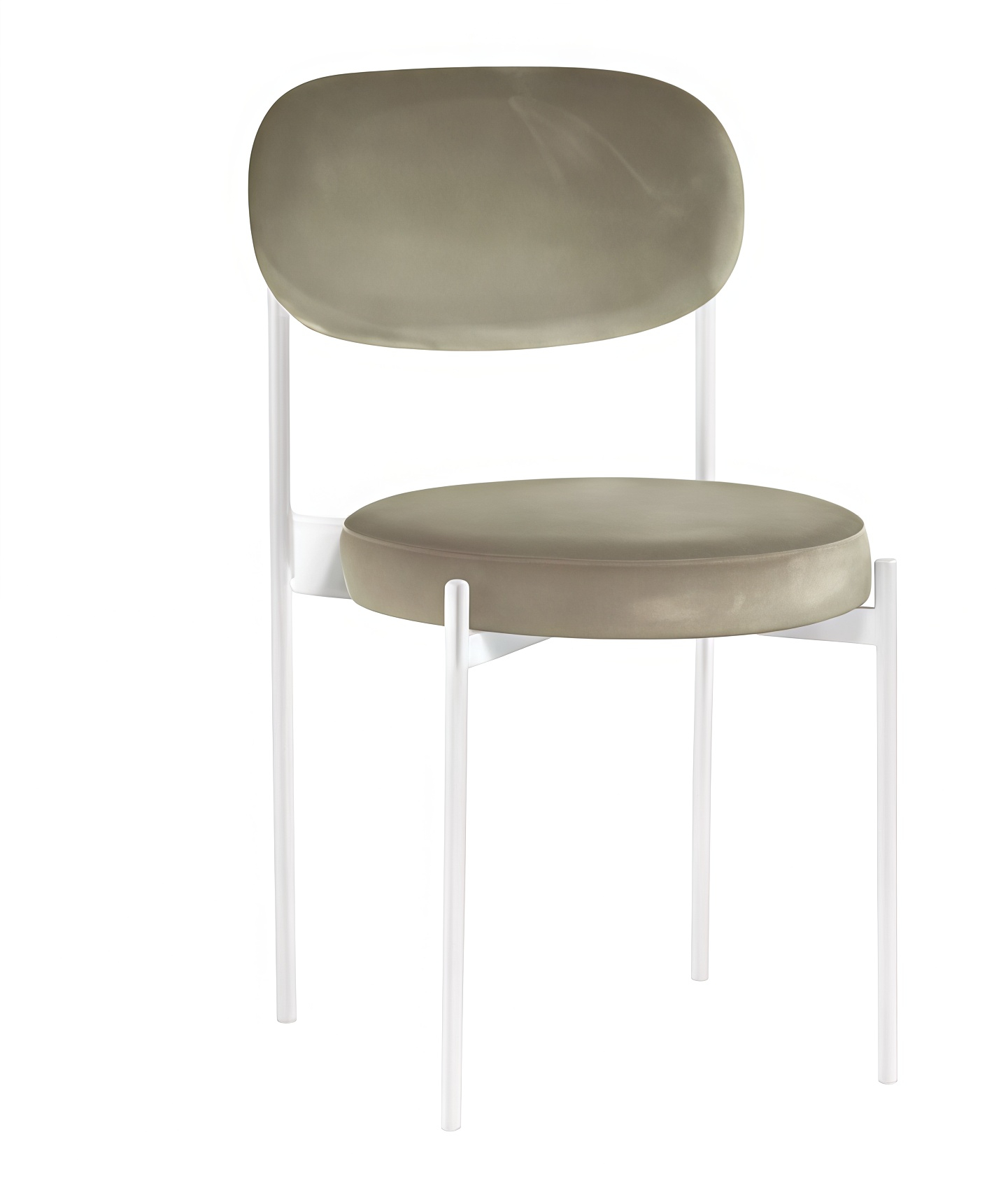 Стул Monaco белый  кофе с молоком