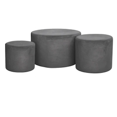 Набор пуфов Темно-серый - изображение 1