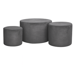 Набор пуфов Темно-серый