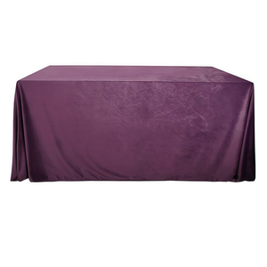 Скатерть бархат сливовая прямоугольная