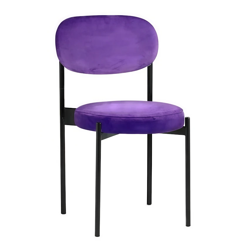 Стул Монако черный фиолетовый