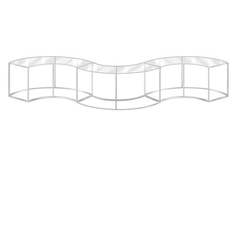 Стол круглый "Изабель" с прозрачной столешницей