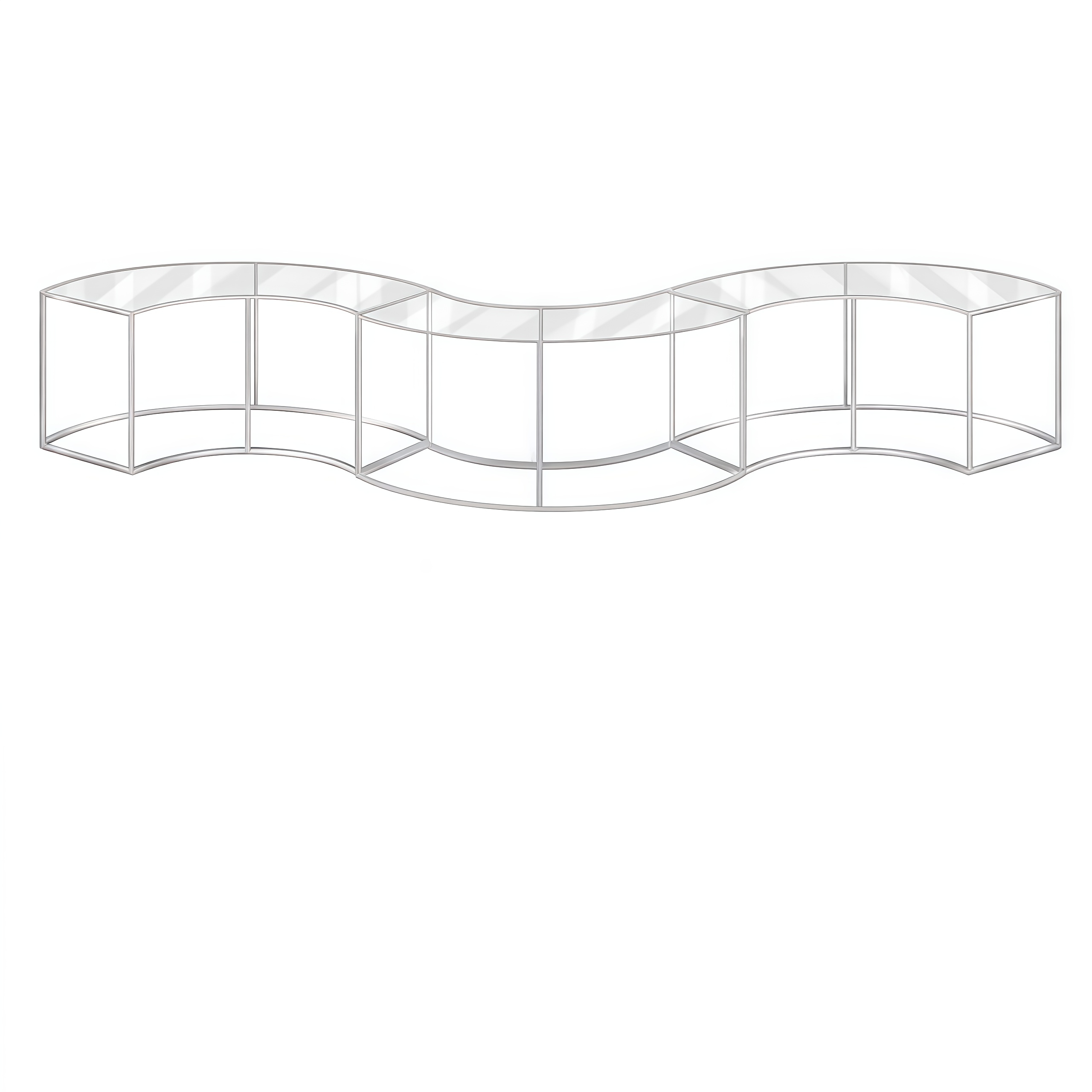 Стол круглый "Изабель" с прозрачной столешницей