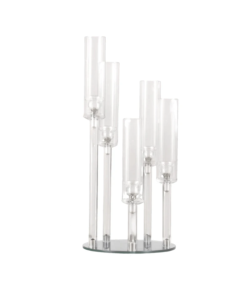 Канделябр стеклянный "Бруно" 5 рожков