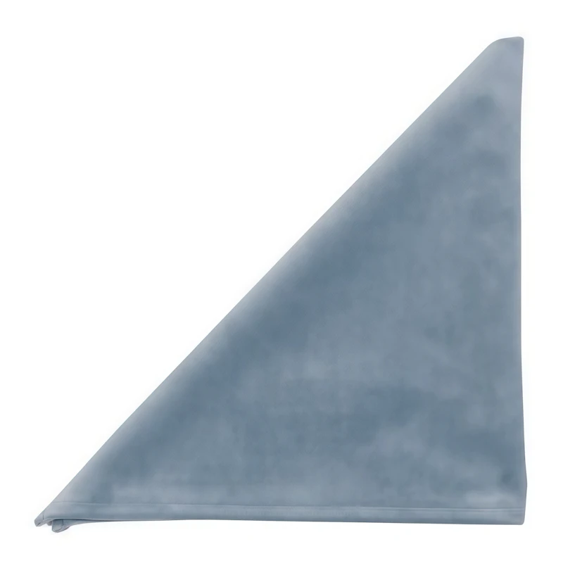 Салфетка бархатная пыльно-голубая